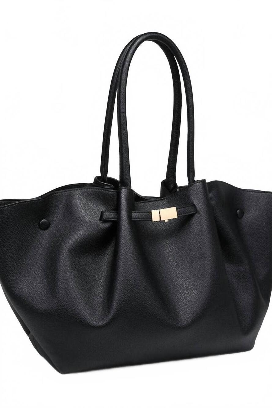 NEW URBAN EXPRESSIONS women's kaia tote bag in black